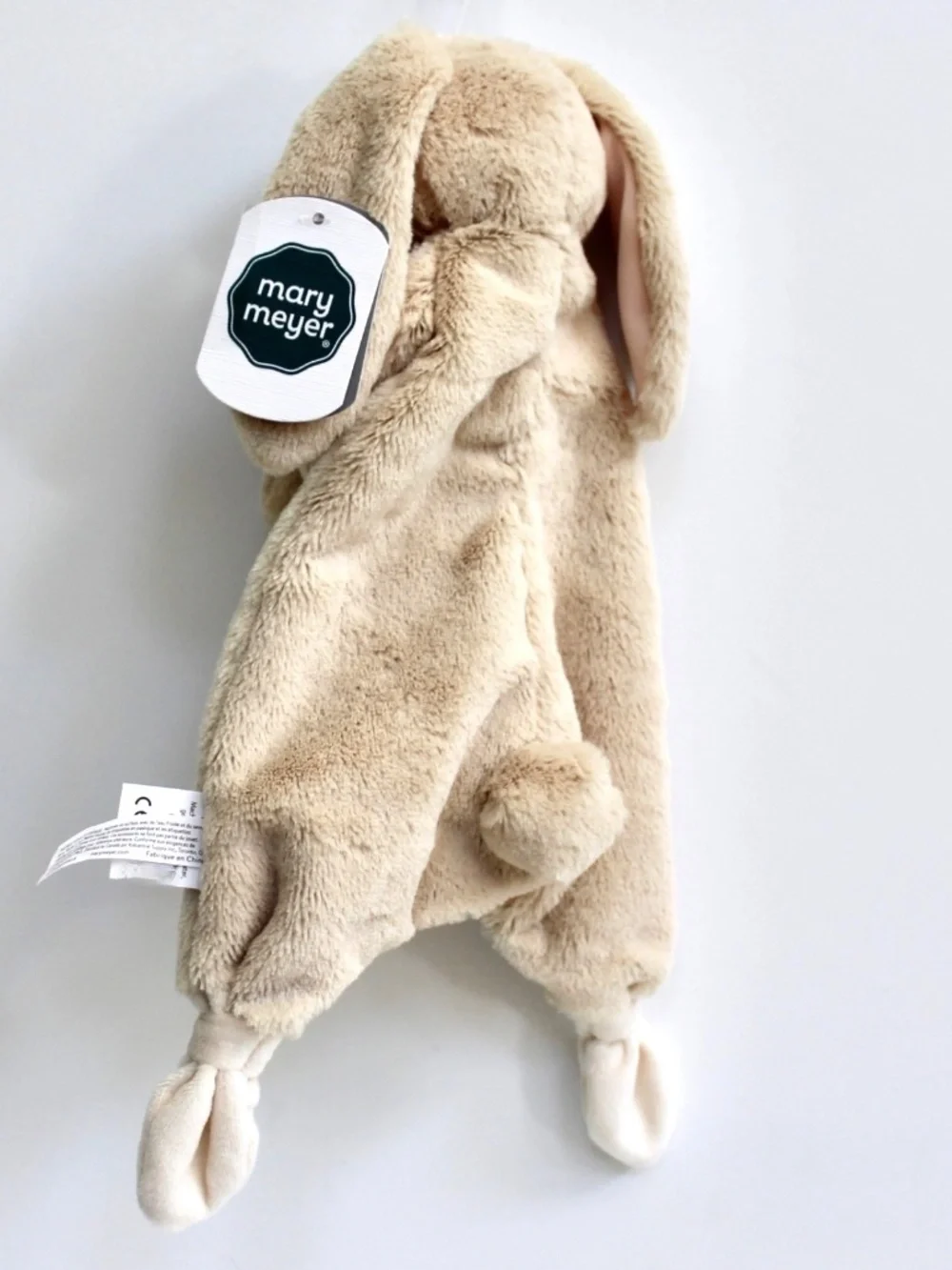 Mary Meyer Bunny Rabbit Lovey Plush Knotted Security Blanket Blankie 12